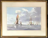 Baye Match 2 14.8.86 by Graham Howlett, pencil, sold May 2026