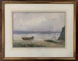 Coastal scene by William Freeman, watercolour, sold May 2026