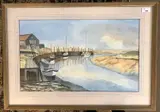 Norfolk Estuary scene by Doreen Hartley, watercolour, offered May 2026