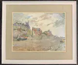 Cromer coast by Riko Mikeska, gouache on board, offered Apr 2026