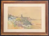Cromer from the cliffs by Riko Mikeska, watercolour, offered Apr 2026