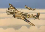 Bristol Blenheim RAF Formation by Mike Bailey, gouache, sold Apr 2026