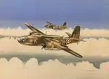 Douglas Boston / Havoc RAF by Mike Bailey, gouache, sold Apr 2026