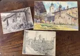 Untitled by David William Burley, watercolour, offered Apr 2026