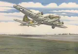 Boeing B17 Flying Fortress USAAF Peggy D 43 by Mike Bailey, gouache, offered Apr 2026
