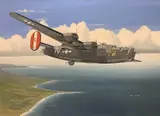 Consolidated B24 Liberator 458th BG by Mike Bailey, gouache, sold Apr 2026