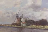 Oby Mill by Owen Waters, oil on board, sold Mar 2026