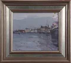 River Yare by Geoffrey Chatten, oil on board, sold Mar 2026