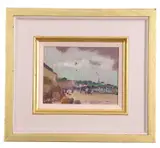 Overstrand Beach / Norwich Prison by Geoffrey Chatten, oil on panel, sold Mar 2026