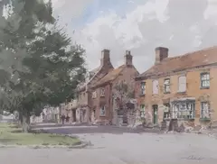 Castle Acre, Norfolk by Stanley Orchart, watercolour, sold Mar 2026