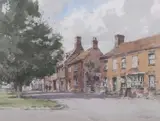 Castle Acre, Norfolk by Stanley Orchart, watercolour, sold Mar 2026