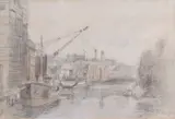 Norwich Waterfront by Arthur E. Davies, pencil and watercolour, sold Mar 2026