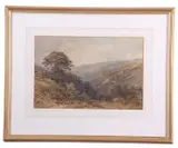 Landscape view by Benjamin Williams Leader, 1894, watercolour, sold Mar 2026