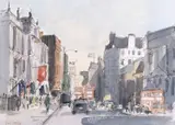 London High Street by John Tookey, watercolour, sold Mar 2026