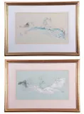 Untitled by Henry Bird, pencil and pastel on paper, sold Mar 2026