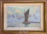 Wherry Albion by Roy Hodds, oil on board, sold Mar 2026