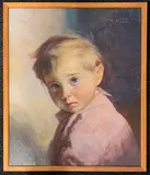 Crying Boy by Giovanni Bragolin, oil on board, sold Feb 2026