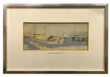 Alcudia, Spain by Hugh Casson, watercolour and ink, sold Feb 2026