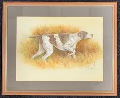 Pointer by Robert Coppillie, watercolour, sold Feb 2026