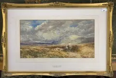 On the Marshes, Arthog by John Keeley, watercolour, sold Feb 2026