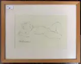 Nude Study on Paper by Toni Hayden, pencil on paper, offered Feb 2026