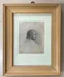 Head study by Stefano della Bella, etching, sold Feb 2026