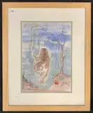 Chinese Tiger by James Tillett, watercolour and wash, sold Jan 2026