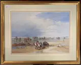 Fisherfolk on the beach by Edward Duncan, 1862, watercolour, sold Jan 2026
