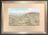 Pink Footed Geese on the Norfolk Coast by Carl Donner, watercolour, sold Jan 2026