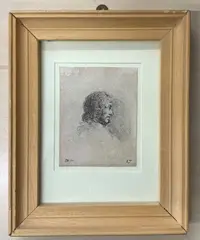 Head study by Stefano della Bella, etching, sold Jan 2026