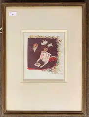 The Loge by Pierre Bonnard, lithograph, sold Jan 2026