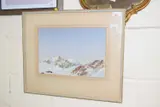 The Road to the Ski-ing Grounds by S.Oliver Hill, watercolour, sold Dec 2025