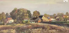 St Faiths by Geoffrey Burrows, oil on board, sold Dec 2025