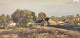 St Faiths by Geoffrey Burrows, oil on board, sold Dec 2025