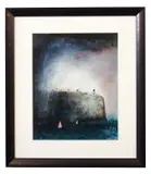 Coastal scene by Colin Kent, mixed media, sold Dec 2025