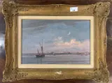 The New Crescent by Kenneth Denton, oil on board, sold Dec 2025