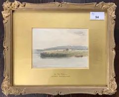 On the Thames by Myles Birket Foster, watercolour, sold Dec 2025