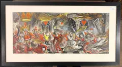Untitled by Olga Lehmann, Ink and watercolour costume / set design illustration, signed lower right, sold Dec 2025