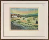 Burnham Overy Staithe by Richard Hallett, etching, sold Dec 2025