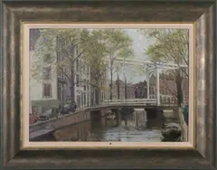 Amsterdam by Bennett Oates, oil on board, sold Nov 2025
