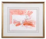 Study of a Bullock by Thomas John Coates, pencil and watercolour, sold Nov 2025
