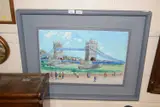 Tower Bridge by Darrell Mitchell, oil on canvas, offered Nov 2025