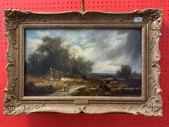 Passing Shower by Robert Finley McIntyre, oil on canvas, sold Nov 2025