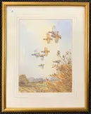 Alighting Grouse by Simon Trinder, watercolour, sold Nov 2025