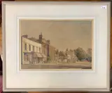 Dedham High Street by Louis Stanley Maurice Prince, 1961, watercolour, sold Nov 2025
