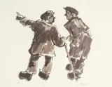 Limited edition by Kyffin Williams, lithograph, sold Jul 2026