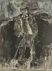 Hugh Rowlands by Kyffin Williams, lithograph, sold Jul 2026