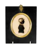 attributed to Hinton Gibbs (British fl. 1790-1822), reverse by George Iii Portrait Silhouette, oil, offered Jul 2026
