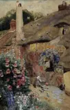A Stratford Cottage by David Woodlock, watercolour, offered Jul 2026