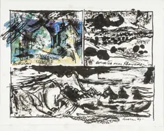 Untitled by Rigby Graham, mixed media on paper, offered Jul 2026